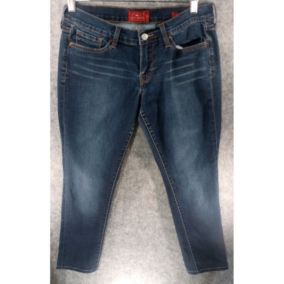 Lucky Brand Jeans Womens 6 / 28 Ankle Ava Skinny Dark Wash Blue - Picture 2 of 11